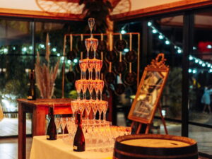 Décoration de mariage au chais d'Epinay